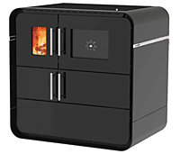 Alfa-Futuro - Anthracite_Left - Solid Fuel Cooker