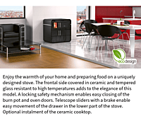 Alfa-Futuro - Anthracite_Left - Solid Fuel Cooker