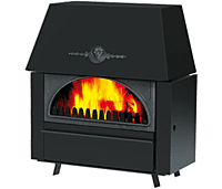 Alfa-Rustikal - Anthracite - Fireplace