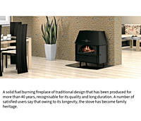 Alfa-Rustikal - Anthracite - Fireplace