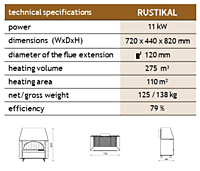 Alfa-Rustikal - Anthracite - Fireplace