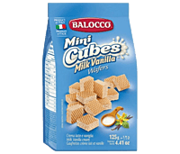 Balocco-Wafers Mini Cubes Vanilla 125g/24