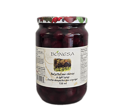 Bonesa_ PITTED CHERRIES in light SYRUP  720mL/6