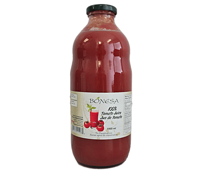 Bonesa_ TOMATO JUICE No Sugar Added GLASS  1L/6