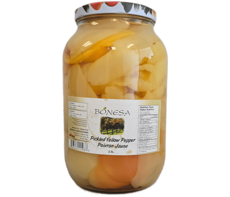 Bonesa_YELLOW FILLET PEPPERS-Pickled 2500mL/4