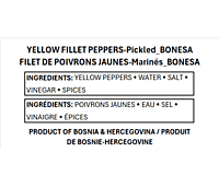 Bonesa_YELLOW FILLET PEPPERS-Pickled 2500mL/4