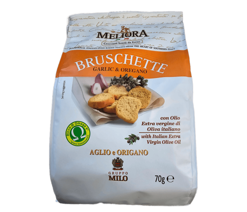 Casa Milo-Bruschetta Chips Meliora 70g_Garlic-Oregano 10pack Casa Milo-Bruschetta Chips Meliora 70g_Garlic-Oregano 10pack
