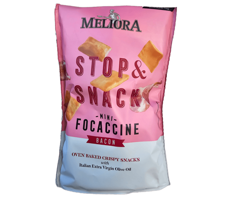 Casa Milo-Focacce Chips Meliora 100g_ Bacon 12pack Casa Milo-Focacce Chips Meliora 100g_ Bacon 12pack