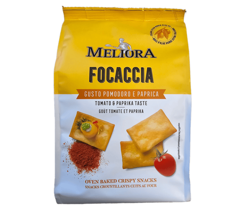 Casa Milo-Focacce Chips Meliora 180g_Tomato-Paprika 8pack