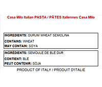 Casa Milo Pasta-Penne Rigate Cold  454g/12