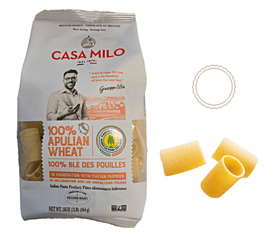 Casa Milo Pasta-Paccheri Rigate Cold  454g/12