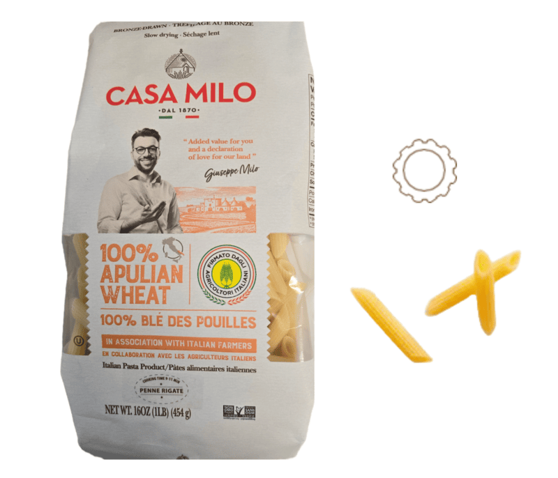 Casa Milo Pasta-Penne Rigate Cold  454g/12