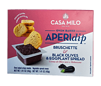 Casa Milo APERIdip-Bruschetta 40g & Black Olives-Eggplant Spread 40g_20pack