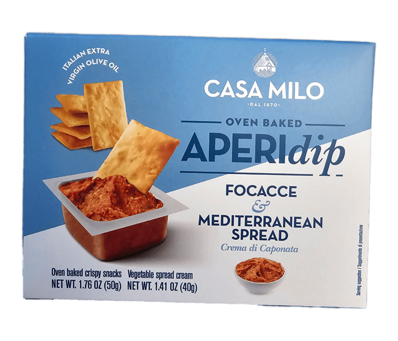 Casa Milo APERIdip-Focacce 50g & Mediterranean Spread 40g_20pack