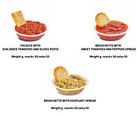 Casa Milo APERIdip-Bruschetta 40g & Sun Dried Tomatos Spread 40g_20pack Casa Milo APERIdip-Bruschetta 40g & Sun Dried Tomatos Spread 40g_20pack