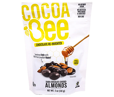 COCOABEE-Dark Chocolate Covered ALMONDS 141g/8