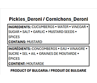 Deroni - Todorka Pickles in Vinegar 1L/12