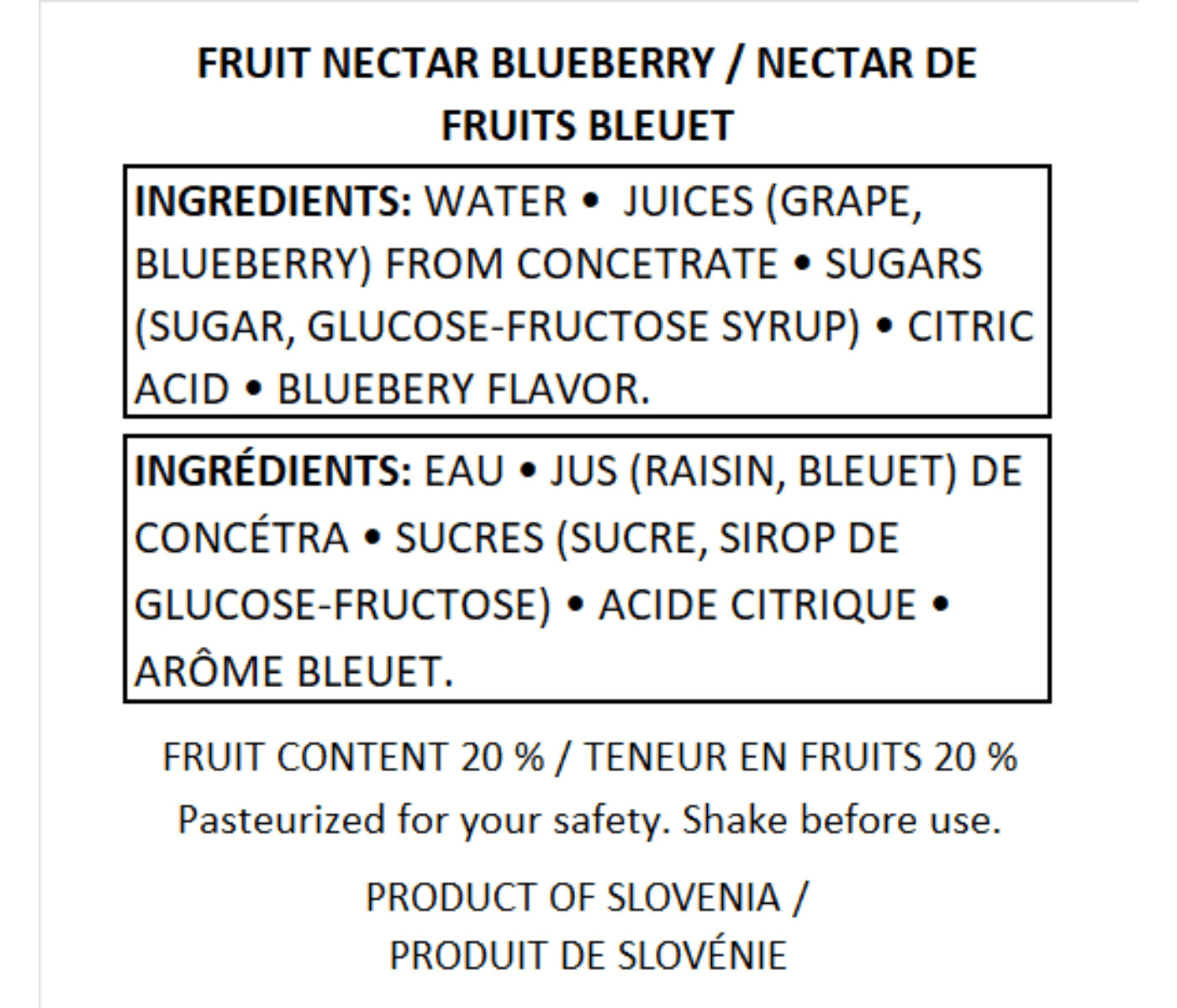 Fructal 1L Superior-Blueberry Fructal 1L Superior-Blueberry