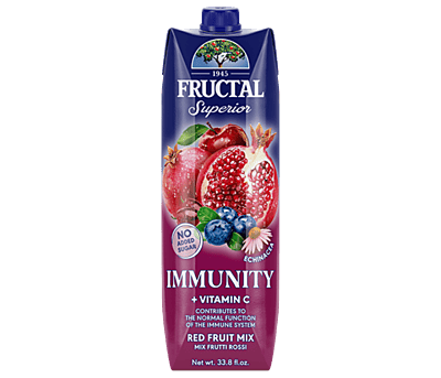 Fructal 1L Superior Organic-No Sugar Added 12pack-Immunity