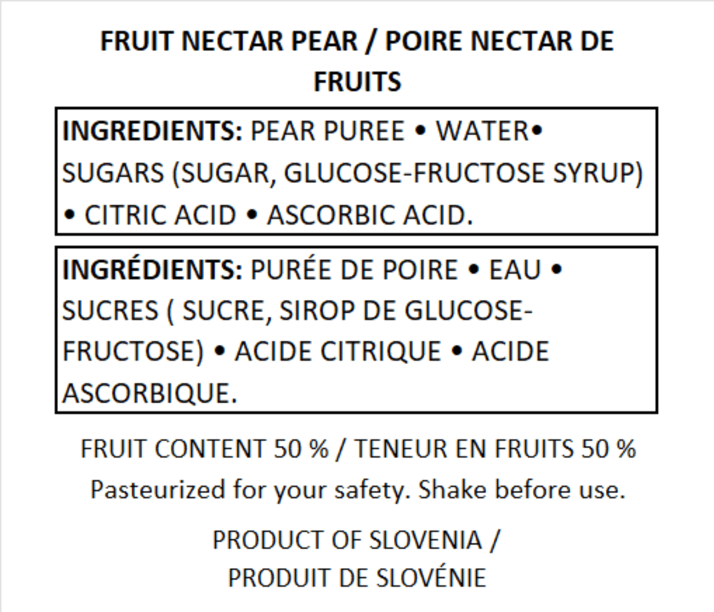 Fructal 1L Superior-Pear Fructal 1L Superior-Pear