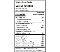 Fructal 1L Superior Organic-No Sugar Added 12pack-Relax