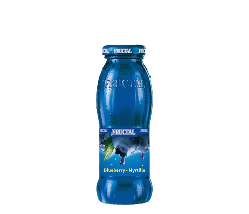 Fructal Blue Bottle 200ml Glass 12pack-Blueberry