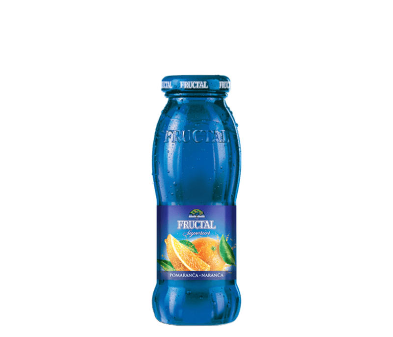 Fructal Blue Bottle 200ml Glass 12pack-Orange Fructal Blue Bottle 200ml Glass 12pack-Orange