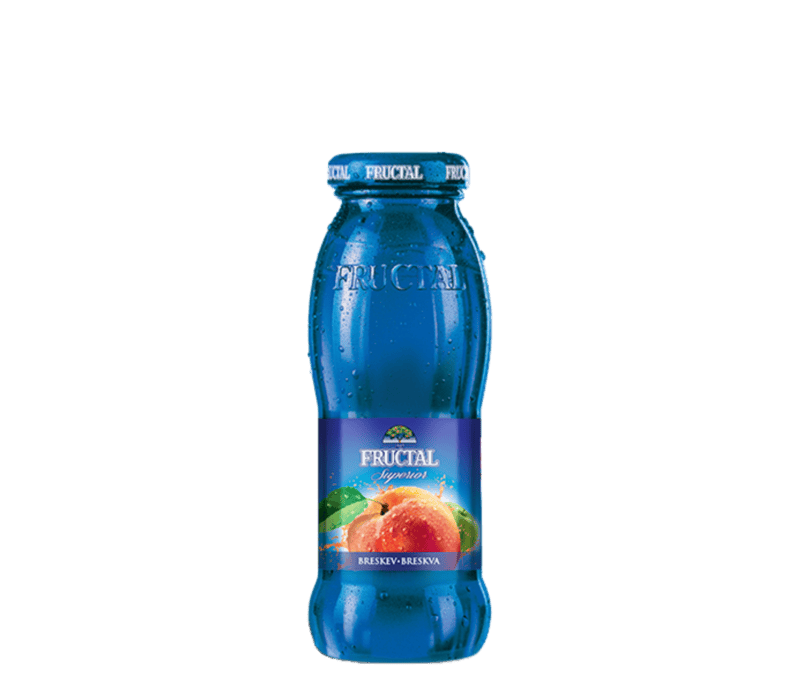 Fructal Blue Bottle 200ml Glass 12pack-Peach