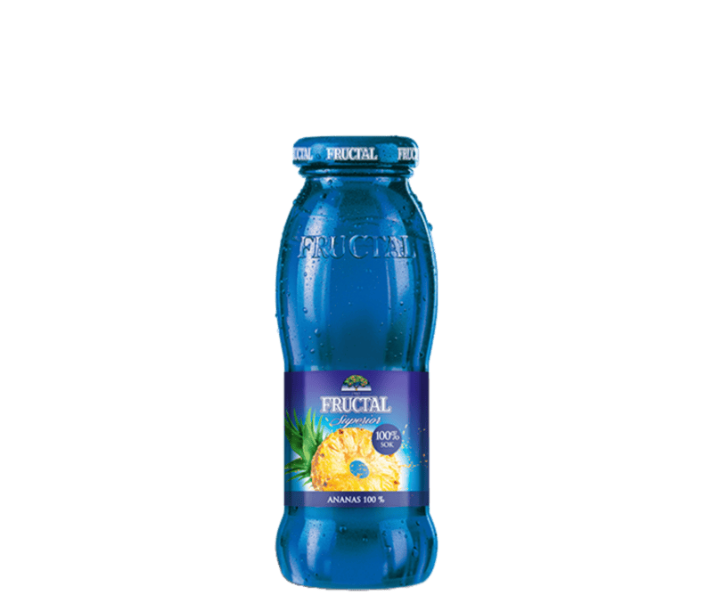 Fructal Blue Bottle 200ml Glass 12pack-Pineapple Fructal Blue Bottle 200ml Glass 12pack-Pineapple