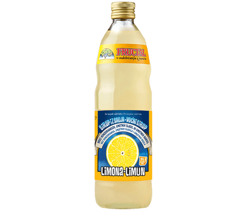 Fructal Syrup 1L 6pack-Lemon Fructal Syrup 1L 6pack-Lemon