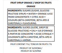 Fructal Syrup 1L 6pack-Orange