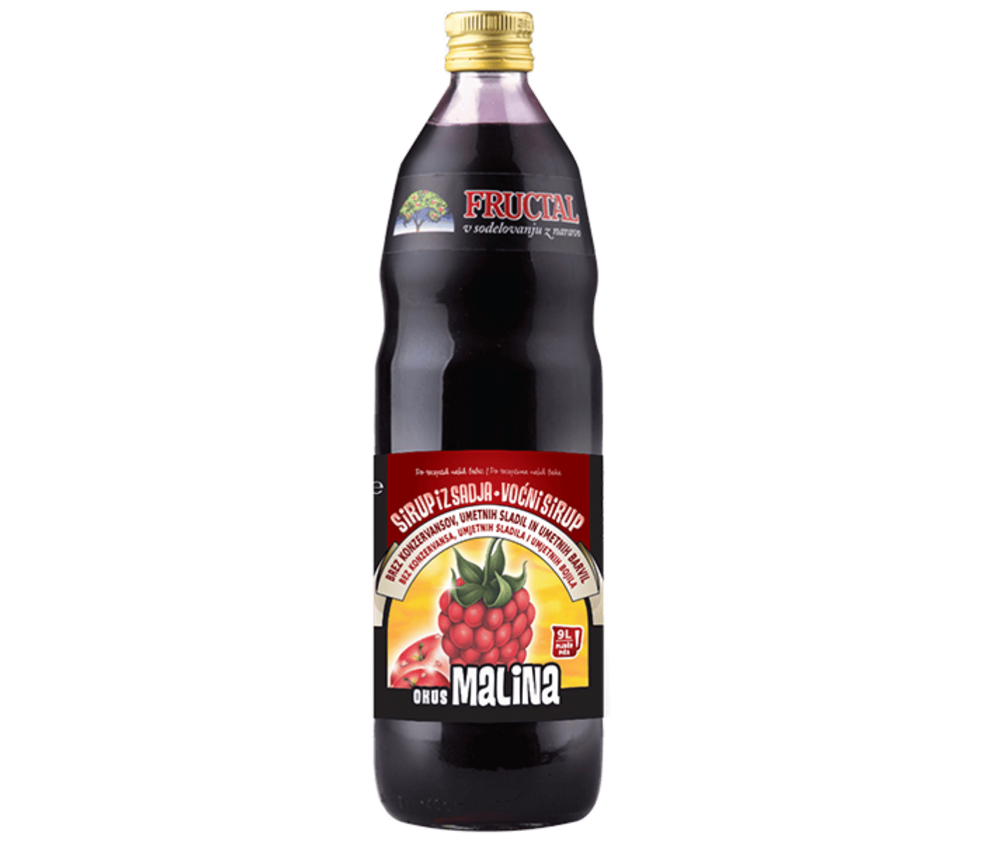 Fructal Syrup 1L 6pack-Raspberry Fructal Syrup 1L 6pack-Raspberry
