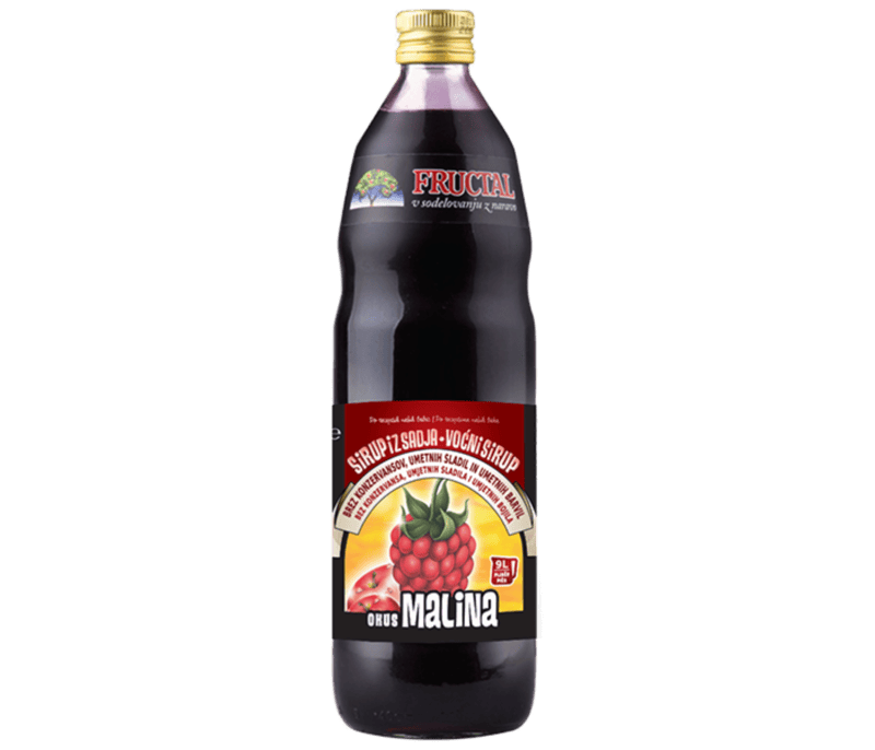 Fructal Syrup 1L 6pack-Raspberry Fructal Syrup 1L 6pack-Raspberry