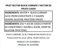 Fructal Tetra Edge 200ml 24pack-Black Current Fructal Tetra Edge 200ml 24pack-Black Current