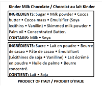 Kinder Chocolate T8 100g/10 Kinder Chocolate T8 100g/10