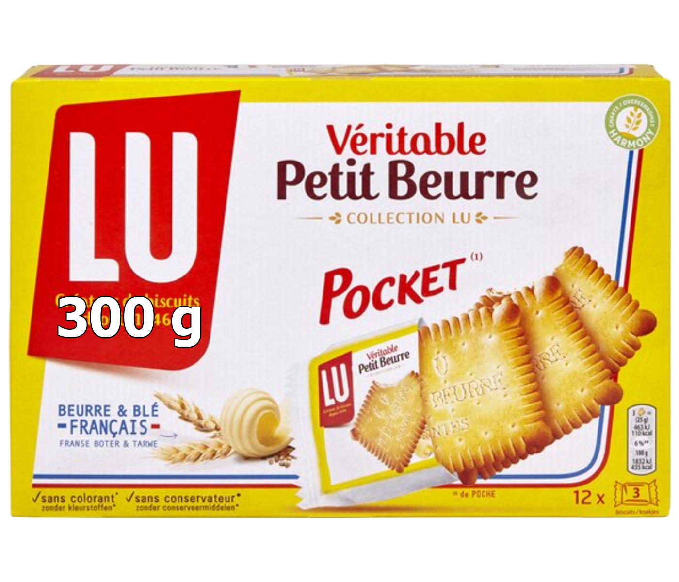 LU Véritable Petit Beurre Pocket 300G/20 Pack