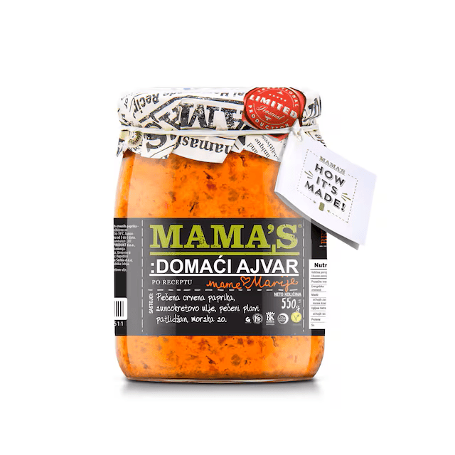Ajvar-Mama's Mild 580 mL/12