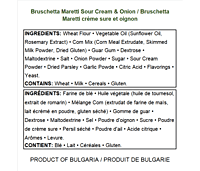 Bruschette Maretti-Sour Cream & Onion 70g /15