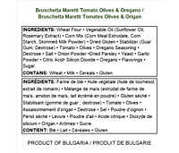 Bruschette Maretti-Tomato-Olives-Oregano 70g /15