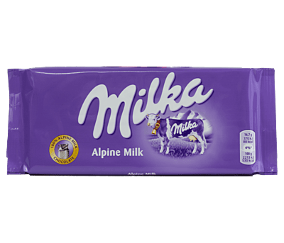 Milka Chocolate-Alpine Milk 100g/24