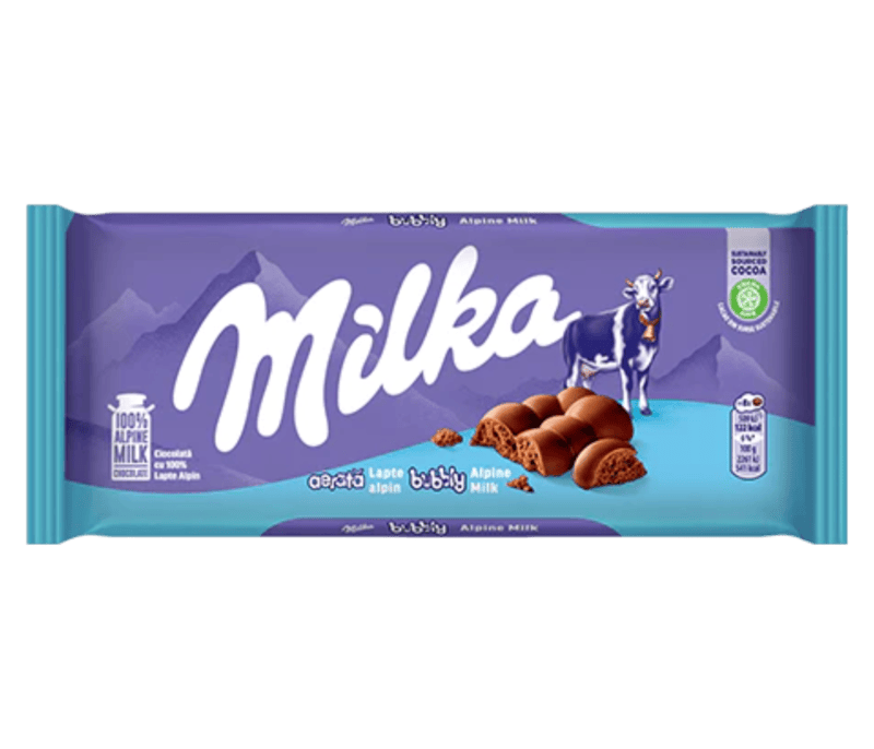 Milka Chocolate-Bubbly (Luflee) 90g/14