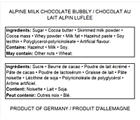 Milka Chocolate-Bubbly (Luflee) 90g/14