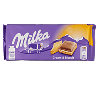 Milka Chocolate-Cream & Biscuit 100g/18