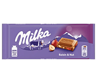 Milka Chocolate-Raisins & Nuts 100g/22