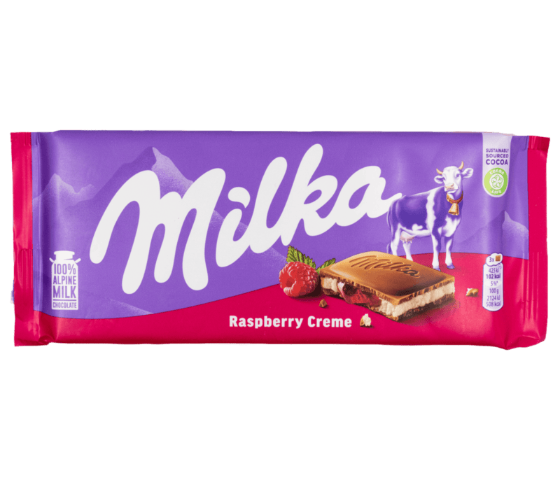 Milka Chocolate-Raspberry 100g/22 Milka Chocolate-Raspberry 100g/22
