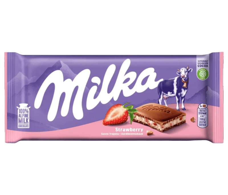 Milka Chocolate-Strawberry  100g/22