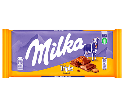 Milka Chocolate-Triple Caramel 90g/20