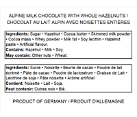 Milka Chocolate - Whole Hazelnut 250g/12 Milka Chocolate - Whole Hazelnut 250g/12