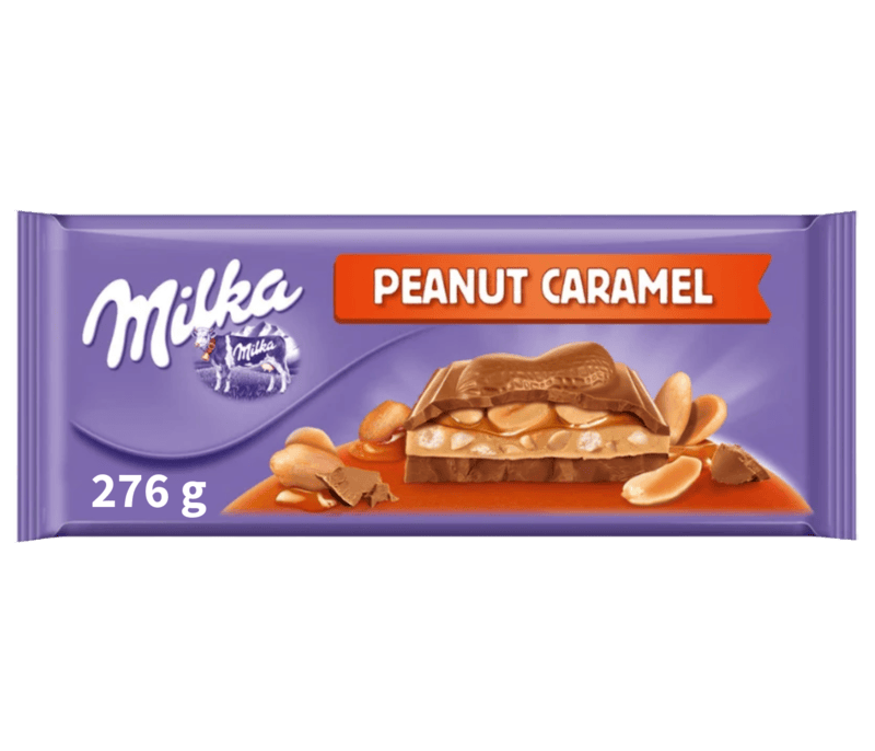 Milka Chocolate - Peanut & Caramel 276g/13 Milka Chocolate - Peanut & Caramel 276g/13
