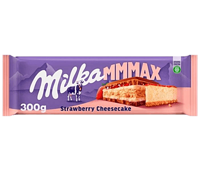 Milka Chocolate - Strawberry Cheesecake 300g/12